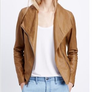 Vince Leather Scuba Jacket
